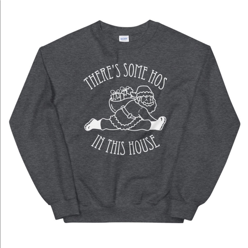 A pre-shrunk classic fit unisex sweatshirt - Dark Gray - 50% Cotton/50% Poly 🎄
